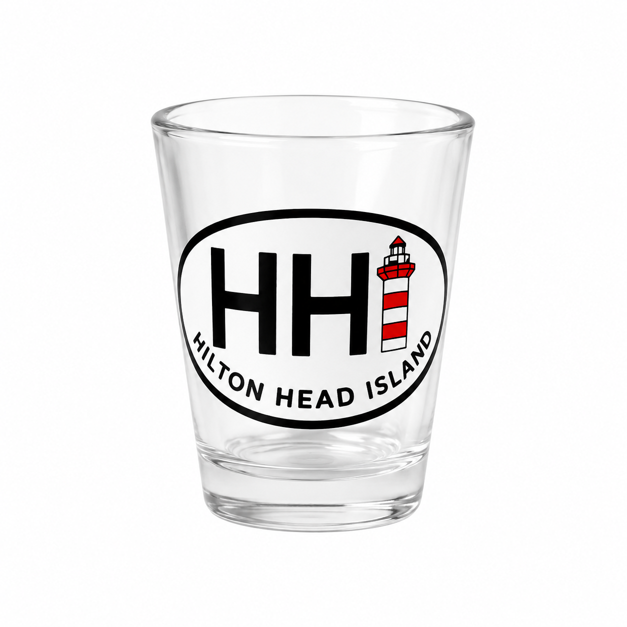Hilton Head Oval Lighthouse Shot Glass