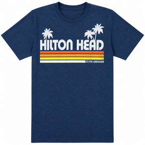 Bueller Stripe Palm Hilton Head T-Shirt