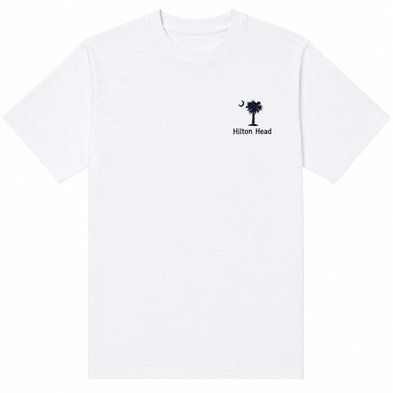 Embroidered Palm Moon Hilton Head Unisex T-Shirt