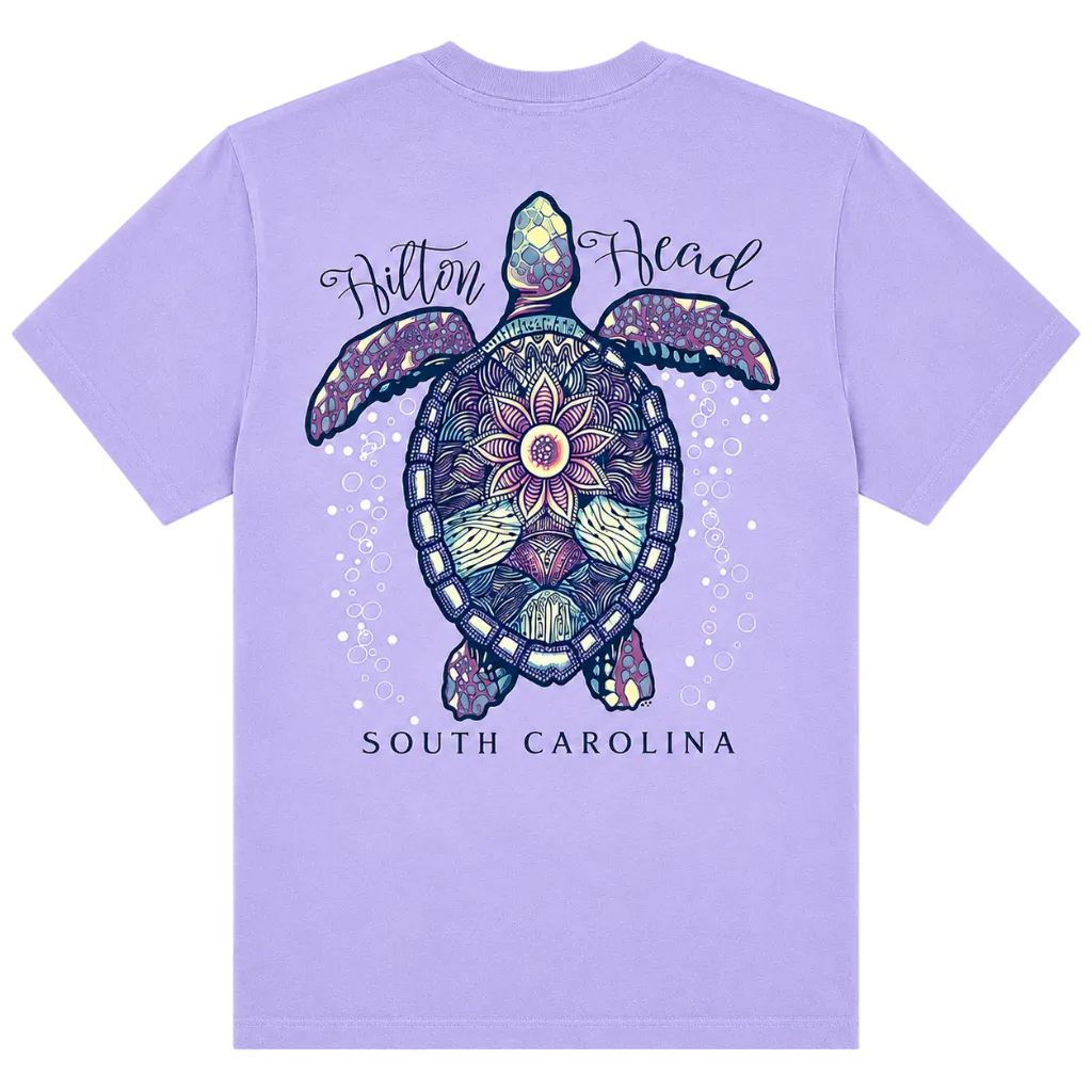 Hilton Head Island Bubbling Sea Turtle T-Shirt