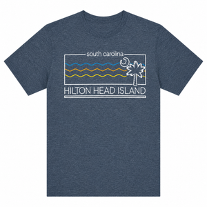 McNulty Hilton Head Island Palm Moon Wave T-Shirt