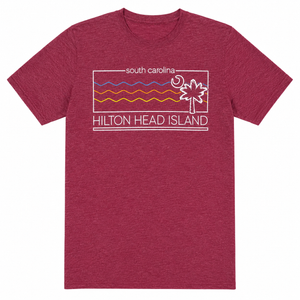 McNulty Hilton Head Island Palm Moon Wave T-Shirt