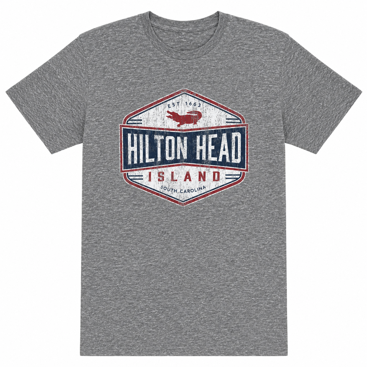 Hilton Head Hexaco Gator Snow T-shirt