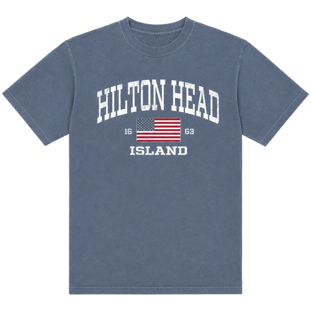 Vintage Flag Hilton Head T-Shirt