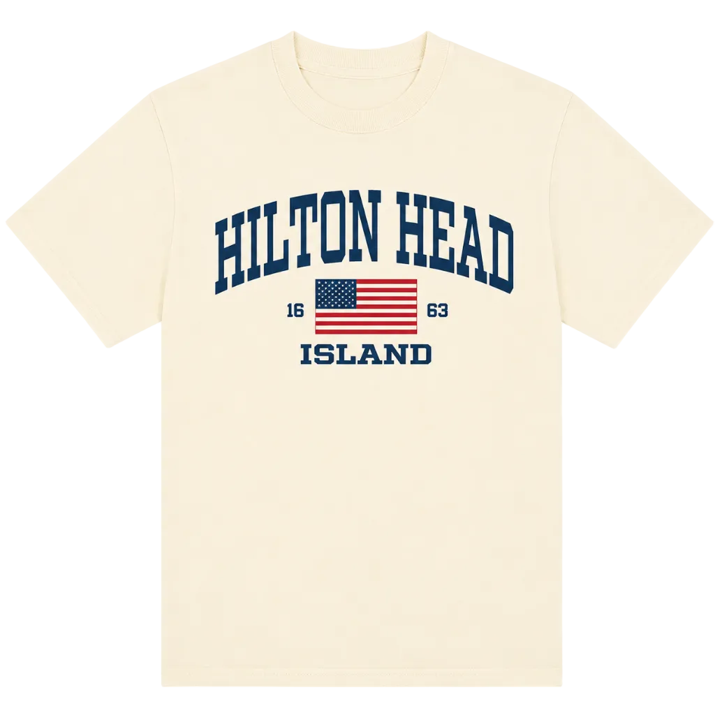 Vintage Flag Hilton Head T-Shirt