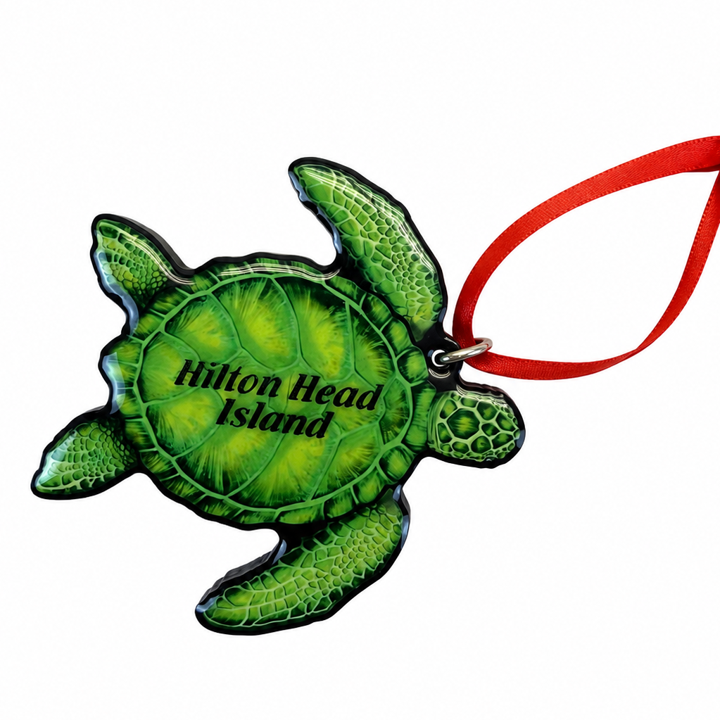 Turtle Die-Cut Ornament
