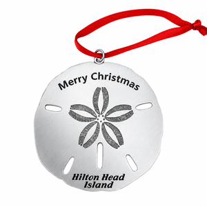 Hilton Head Island Metal Sand Dollar Ornament