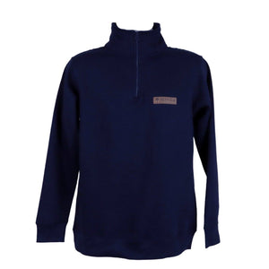 Hilton Head Island 1/4 Zip Sweatshirt with Leather Patch