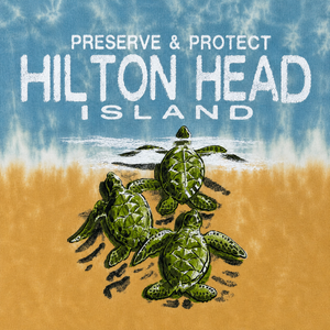 Turtle Journey Hilton Head Island Tie-Dye T-Shirt