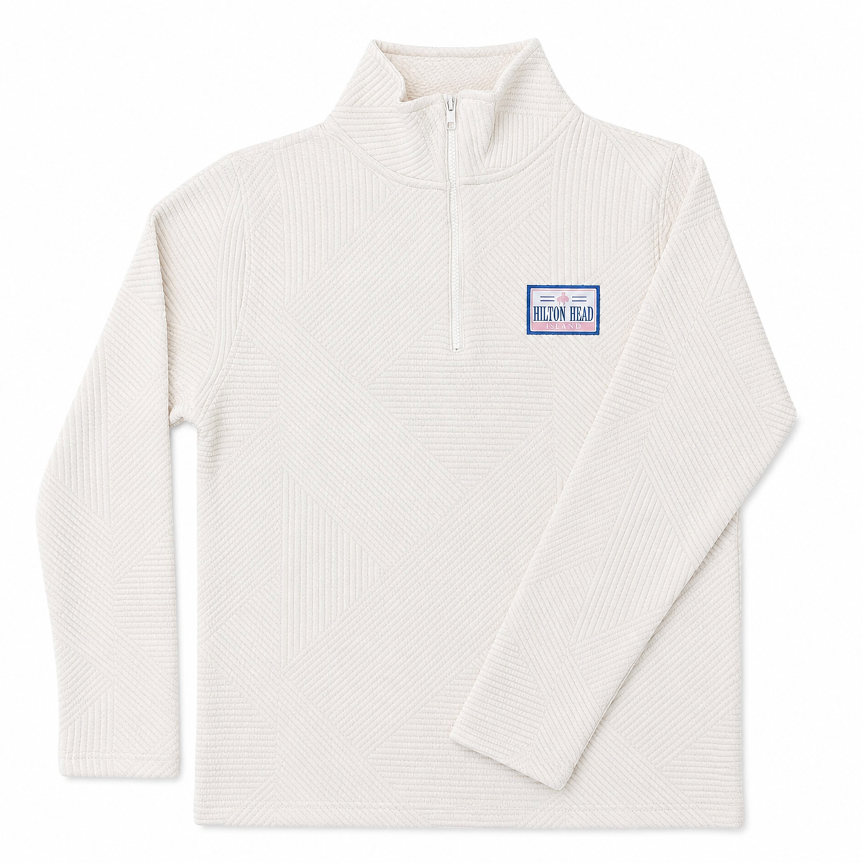Women's Hilton Head Quilted Turtle Patch 1/4 Zip
