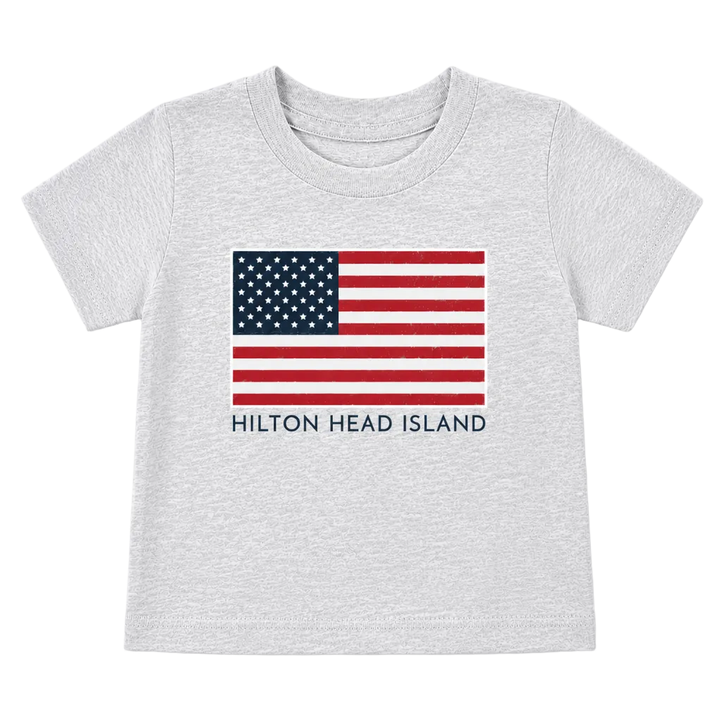 Infant Hilton Head US Flag T-Shirt