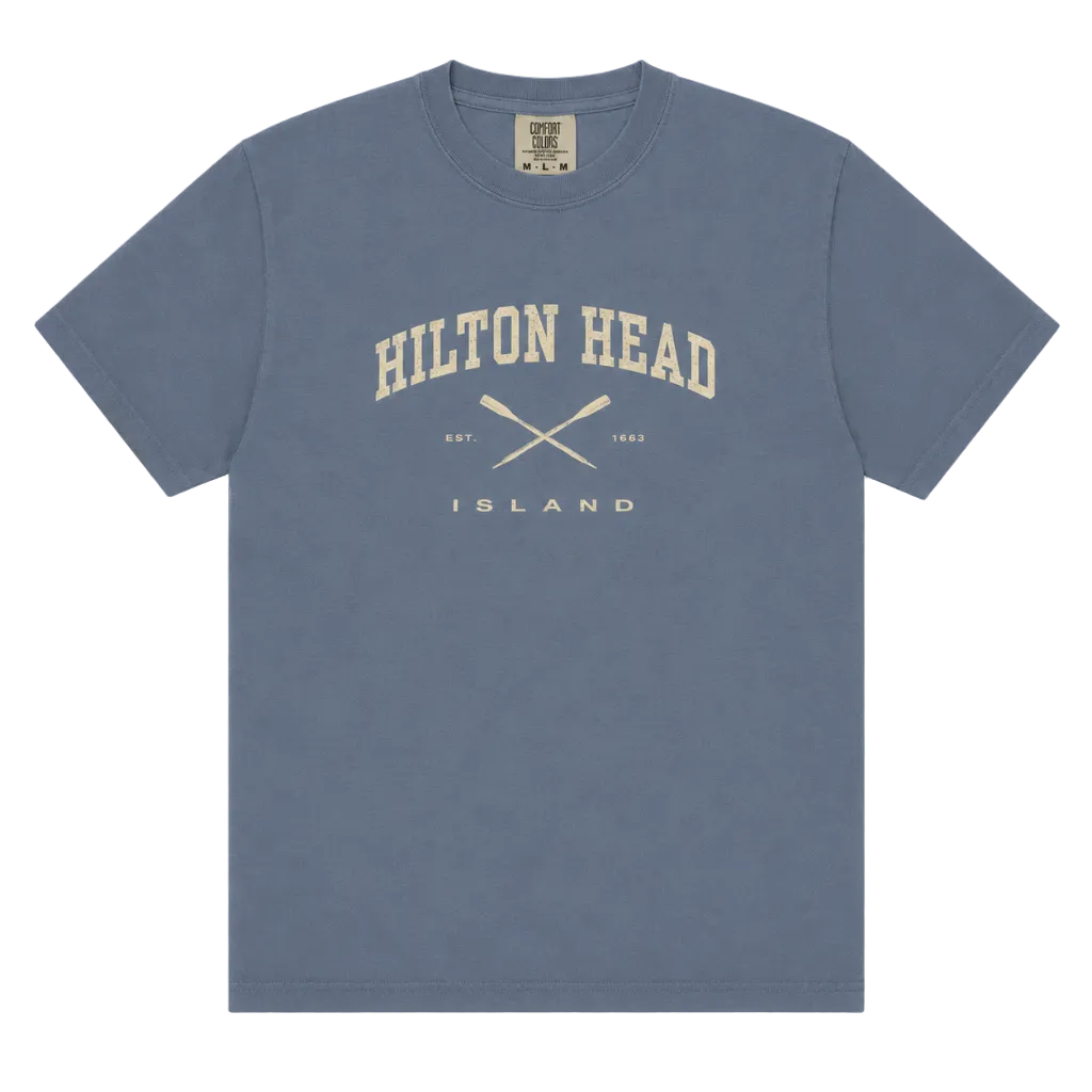 Vintage Hilton Head Crossed Oars T-Shirt