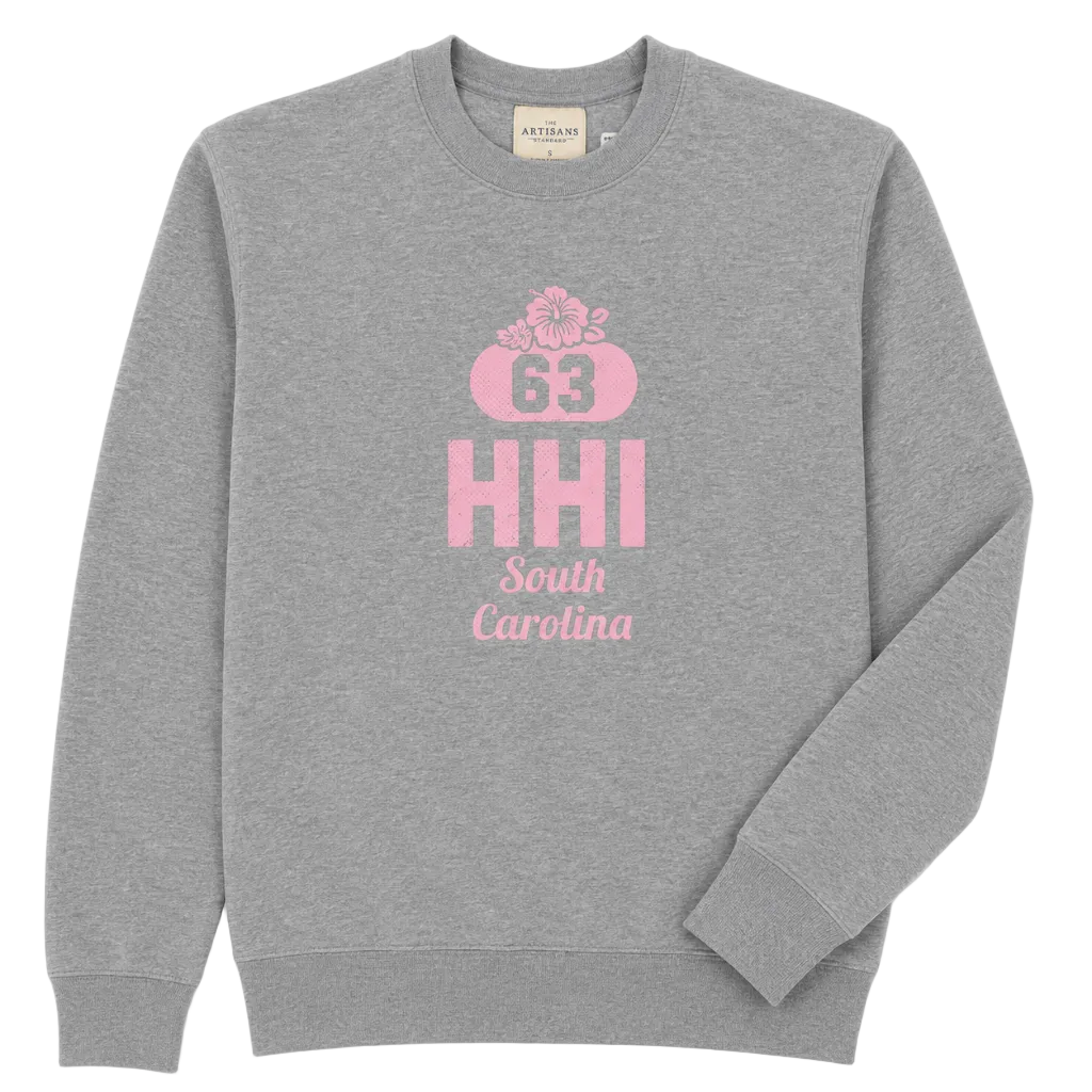 Hilton Head Women's Hibiscus Crewneck Sweatshirt