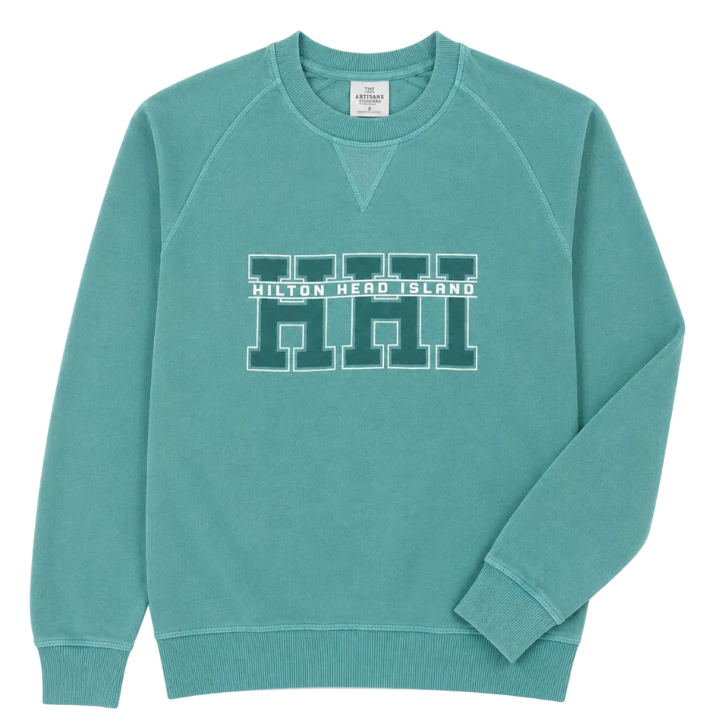 Hilton Head Vintage Boston French Terry Crewneck Sweatshirt
