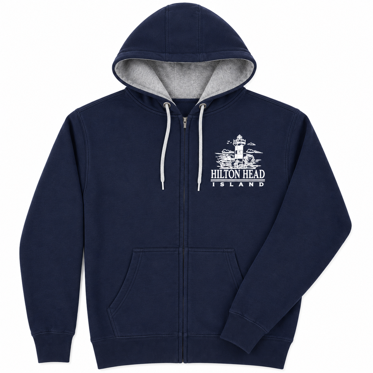 Hilton Head Lighthouse Full Zip Hooded Sweatshirt