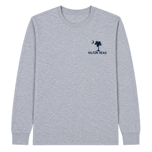 Hilton Head Palm and Moon Long Sleeve T-Shirt