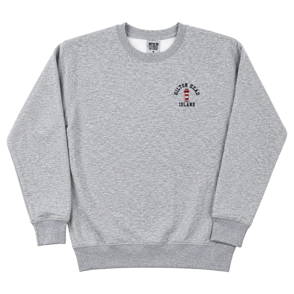 Embroidered Lighthouse Hilton Head Island Crewneck