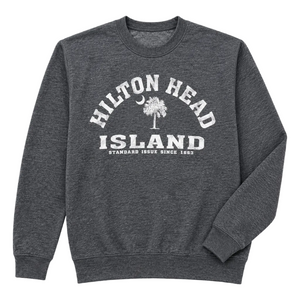Hilton Head Island Standard Issue Palm Moon Crew Neck Sweatshirt