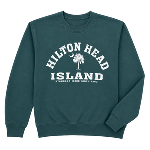 Hilton Head Island Standard Issue Palm Moon Crew Neck Sweatshirt