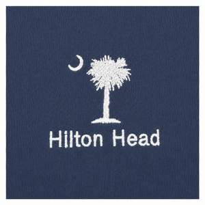 Embroidered  Hilton Head Palm and Moon Long Sleeve