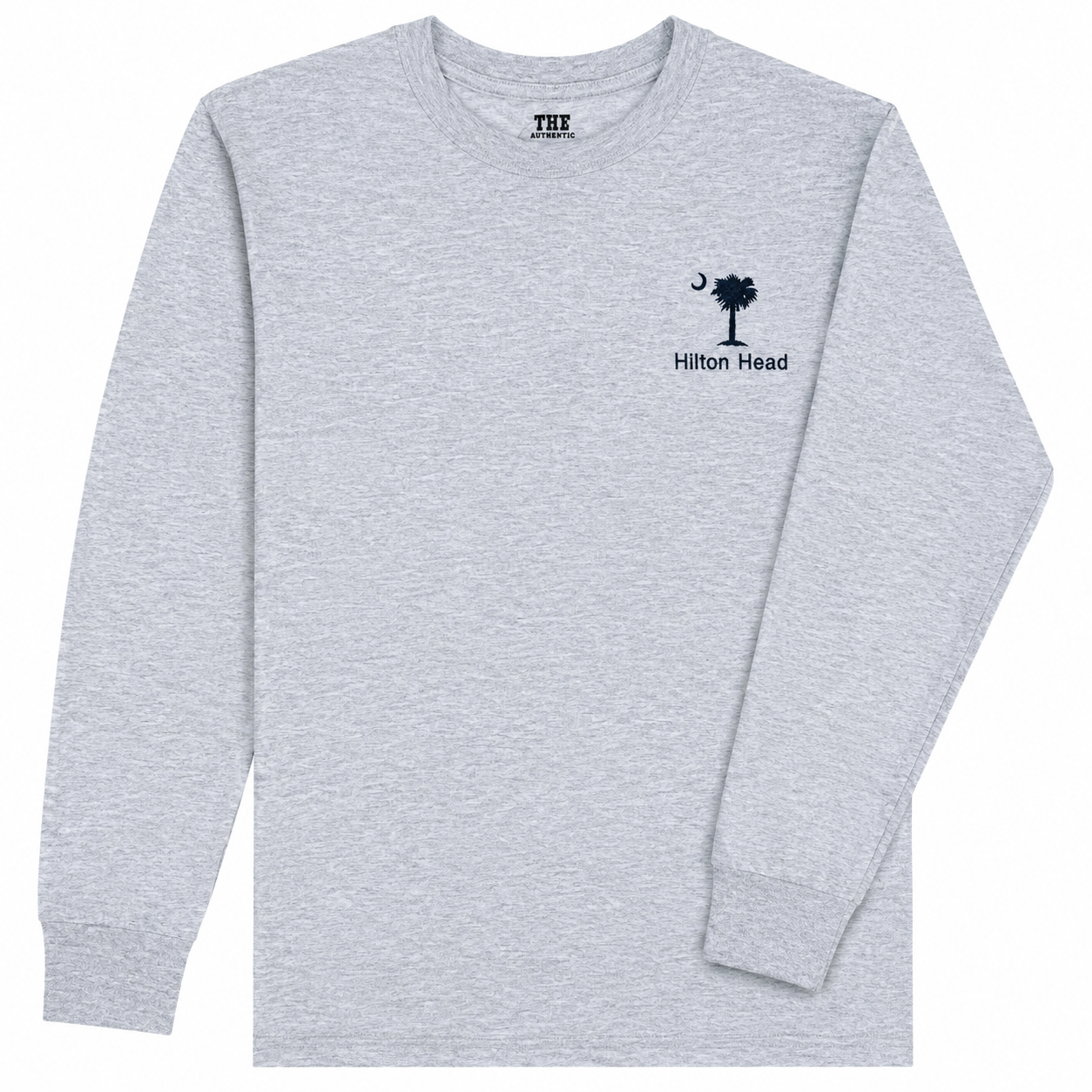 Embroidered  Hilton Head Palm and Moon Long Sleeve
