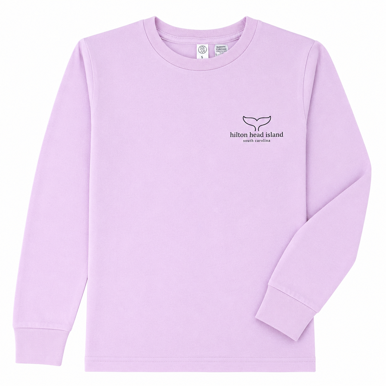 Youth Hilton Head Outline Fluke Long Sleeve T-Shirt