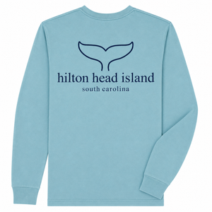 Youth Hilton Head Outline Fluke Long Sleeve T-Shirt