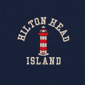 Embroidered Hilton Head Lighthouse Long Sleeve T-Shirt