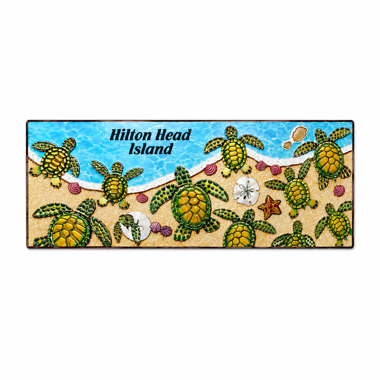 Hilton Head Turtle Foil Magnet