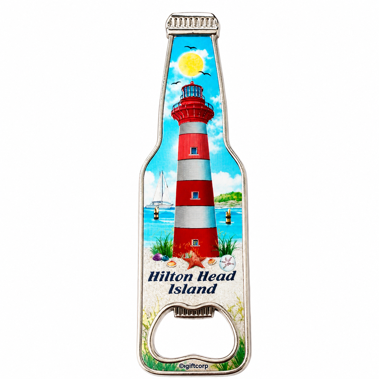 Hilton Head Lighthouse Bottle Opener Magnet