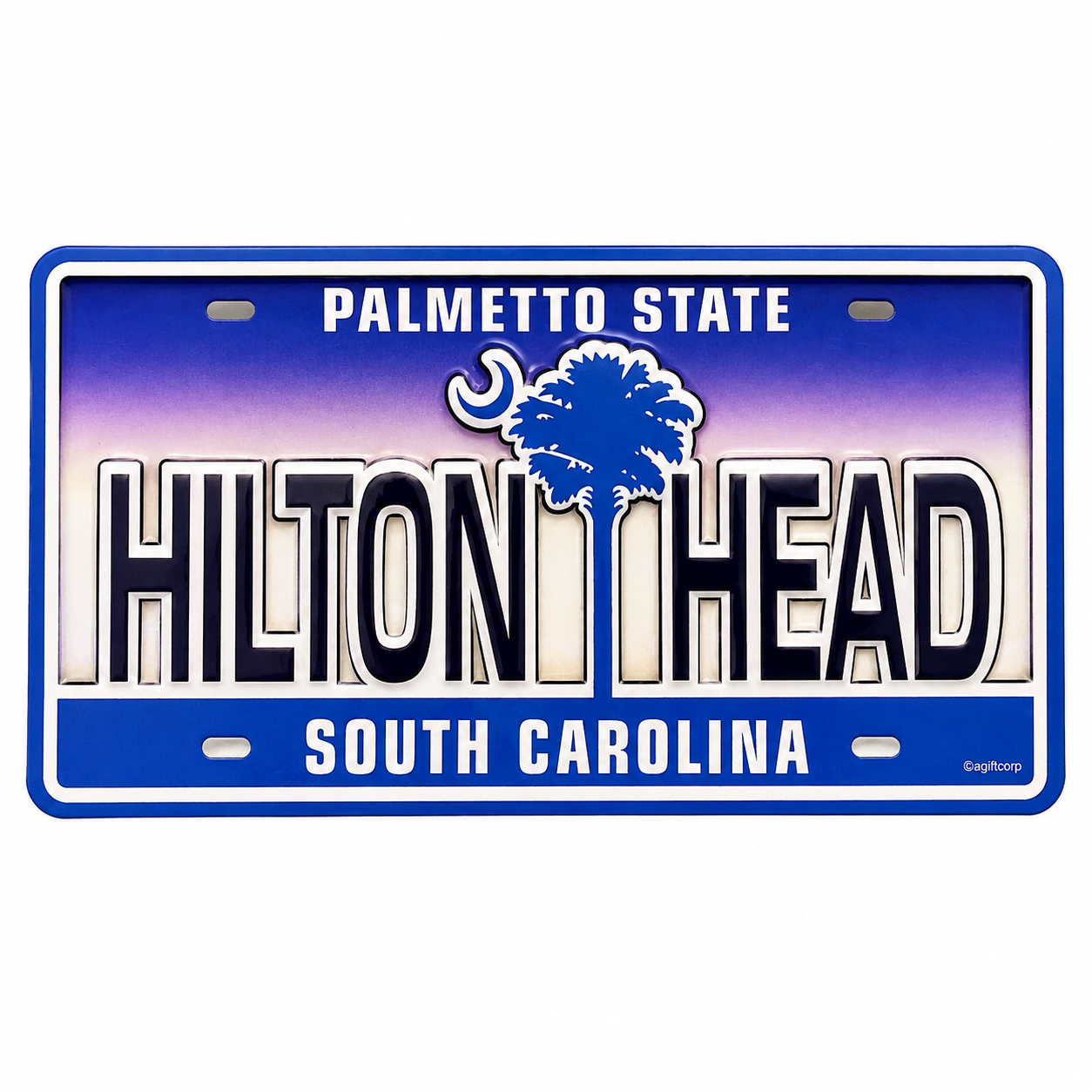 Hilton Head Palm & Moon License Plate Magnet