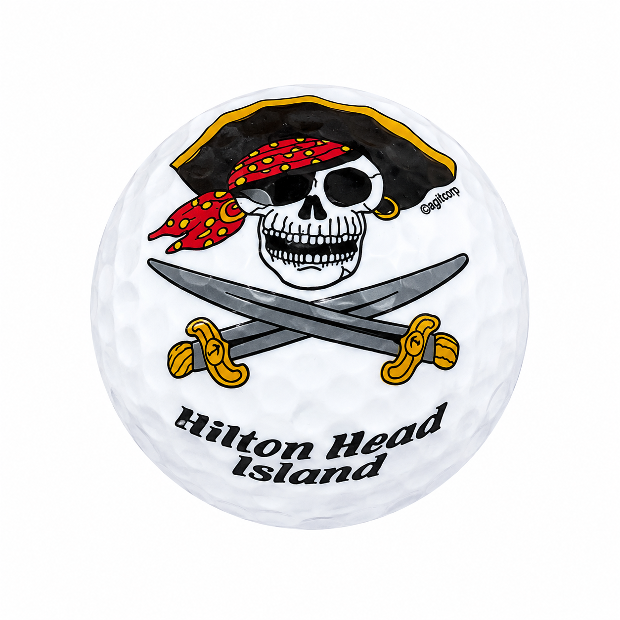 Hilton Head Pirate Golf Ball