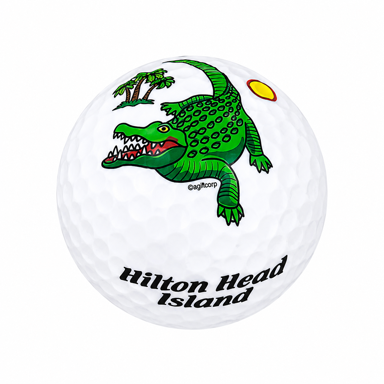 Hilton Head Alligator Golf Ball