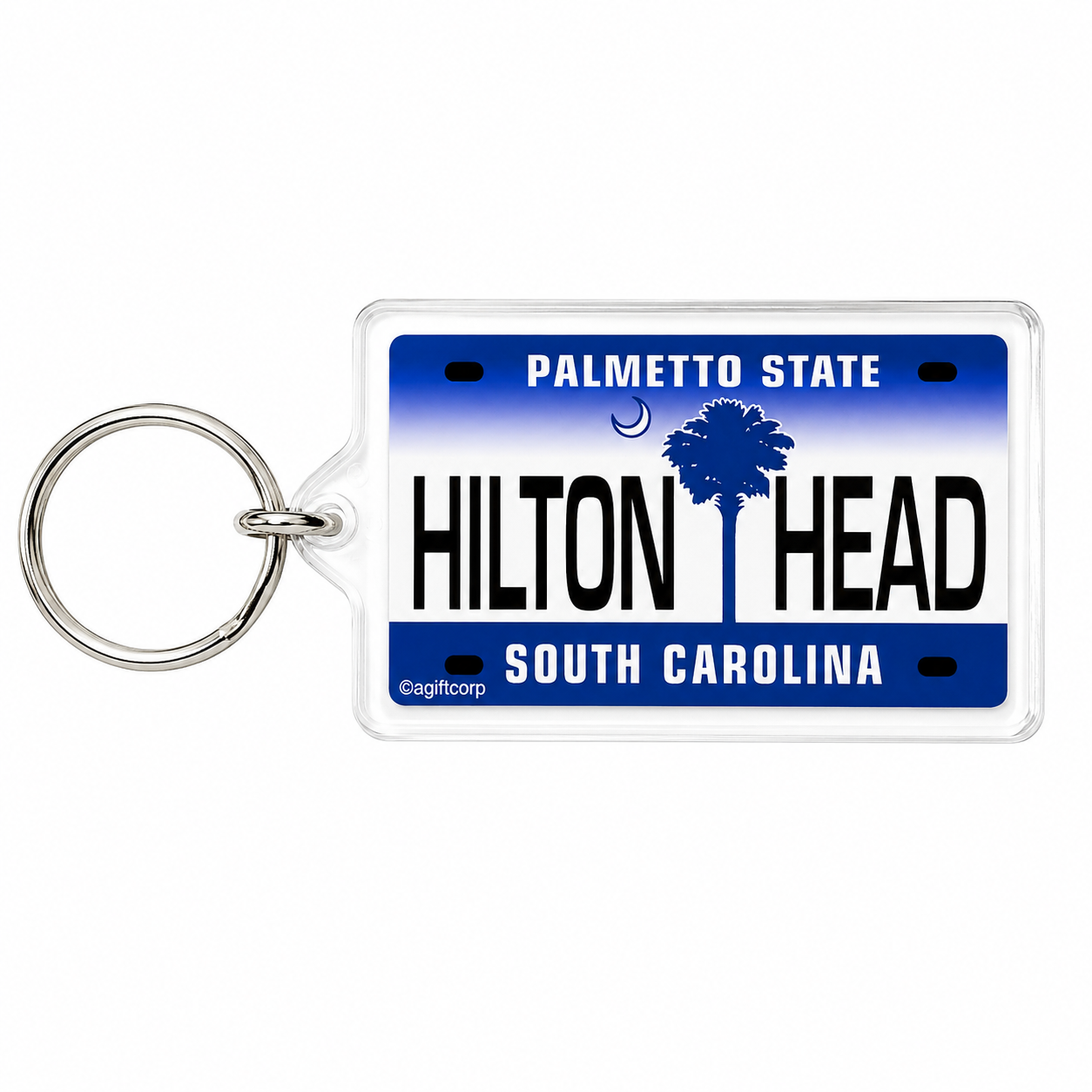Hilton Head License Plate Keychain