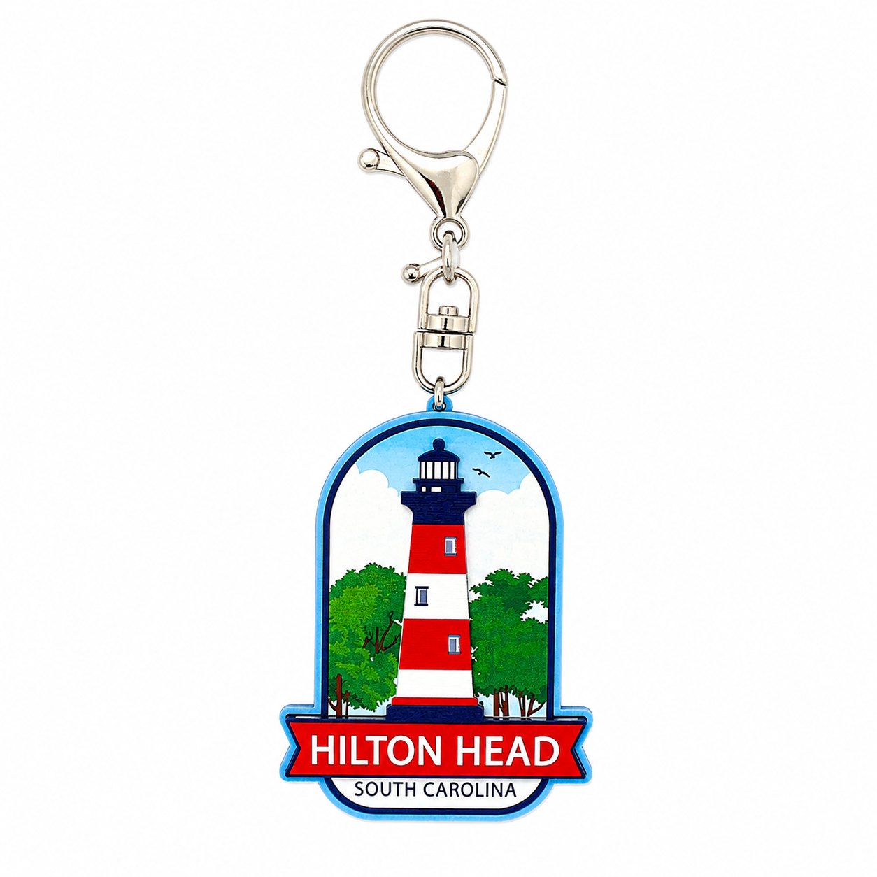 Hilton Head Wood Lighthouse Bag Clip