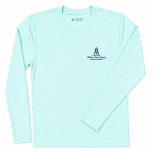 Hilton Head Island Map Tech UPF Long Sleeve T-Shirt