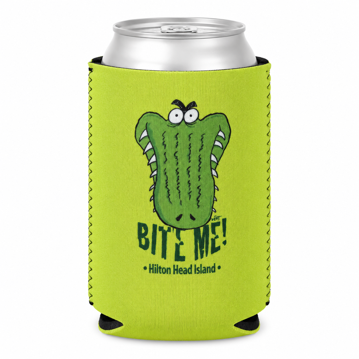 Bite Me Hilton Head Gator Can Cooler