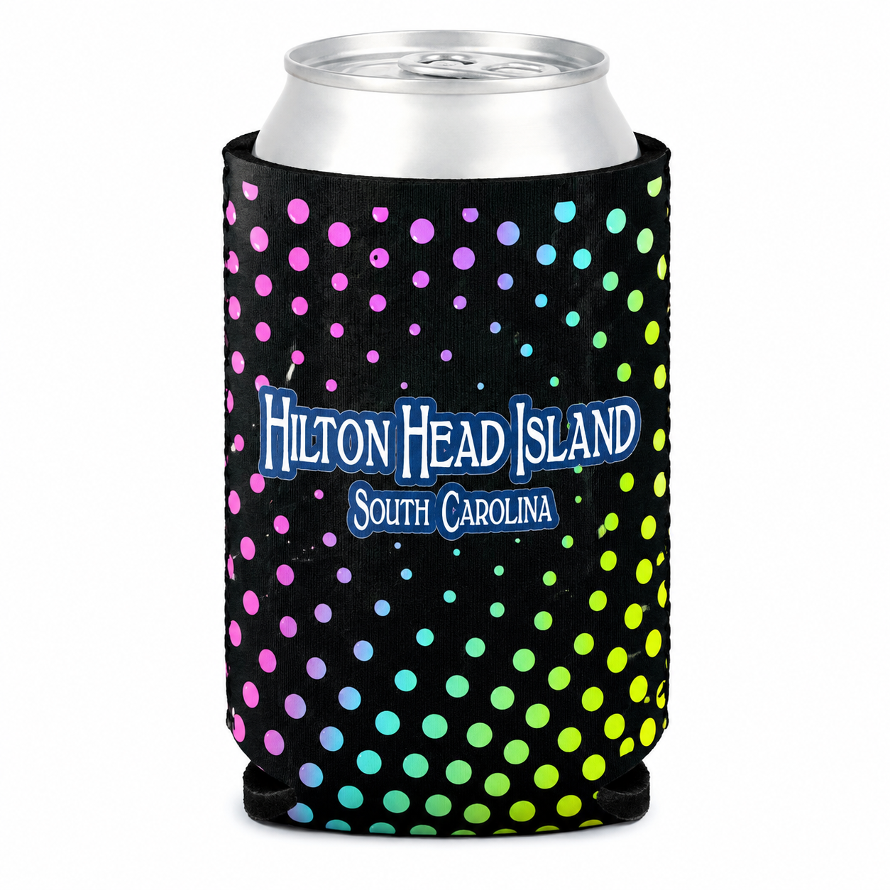 Hilton Head Neon Gripper Sipper Can Cooler