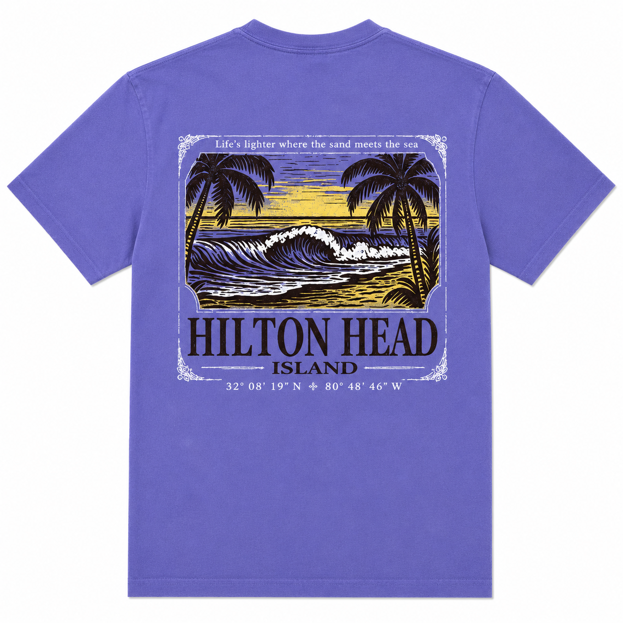 Hilton Head Island Tropical Beach T-Shirt