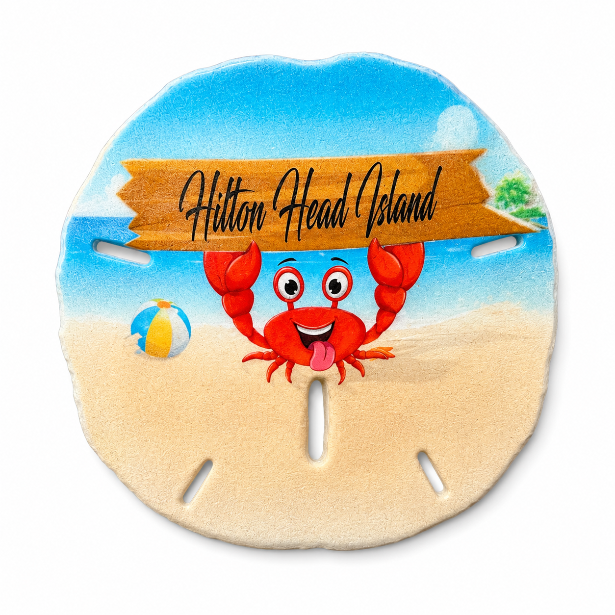 Hilton Head Crab Sand Dollar Magnet
