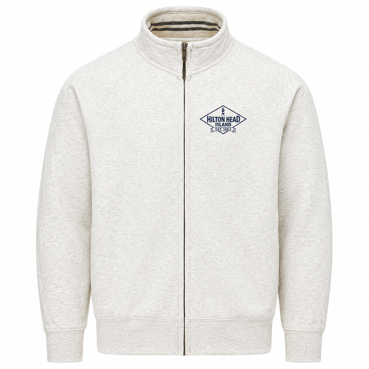 Men's Hilton Head Lighthouse Vintage Fleece Track Jacket