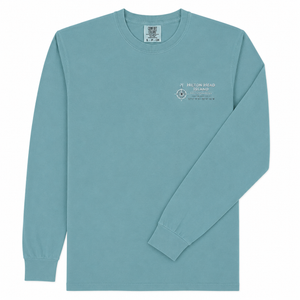 Hilton Head Island Floating Map Long Sleeve T-Shirt