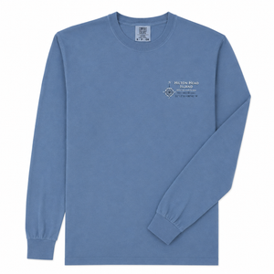 Hilton Head Island Floating Map Long Sleeve T-Shirt