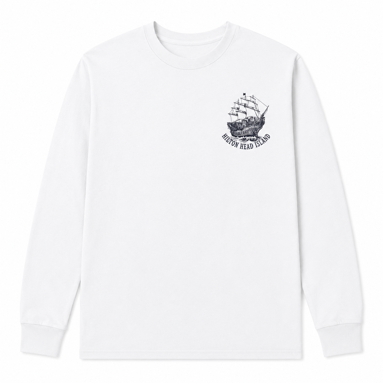 Hilton Head Big Bone Pirate Long Sleeve T-Shirt