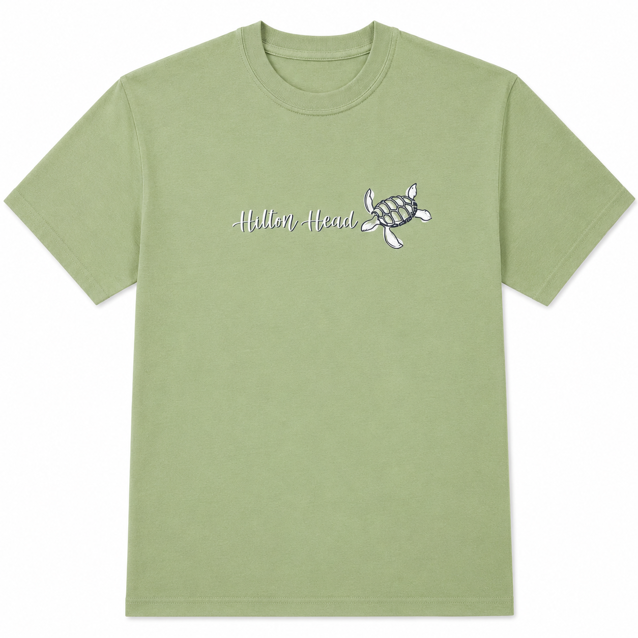 Hilton Head Awesome Script Turtle T-Shirt