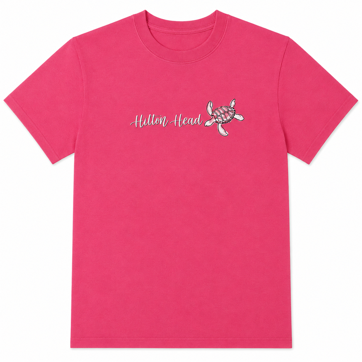 Hilton Head Awesome Script Turtle T-Shirt