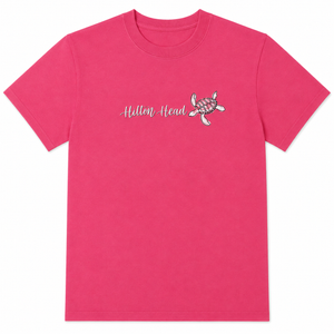 Hilton Head Awesome Script Turtle T-Shirt