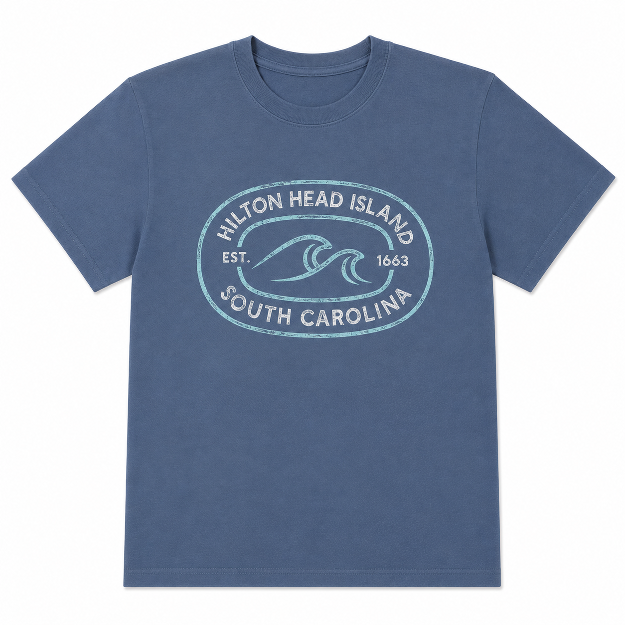 Hilton Head Dalhart Wave Boxy Cut T-Shirt