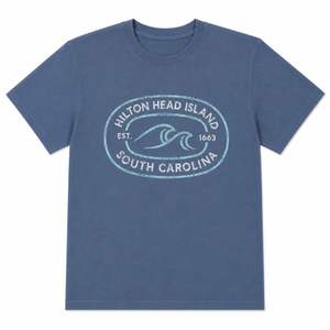 Hilton Head Dalhart Wave Boxy Cut T-Shirt