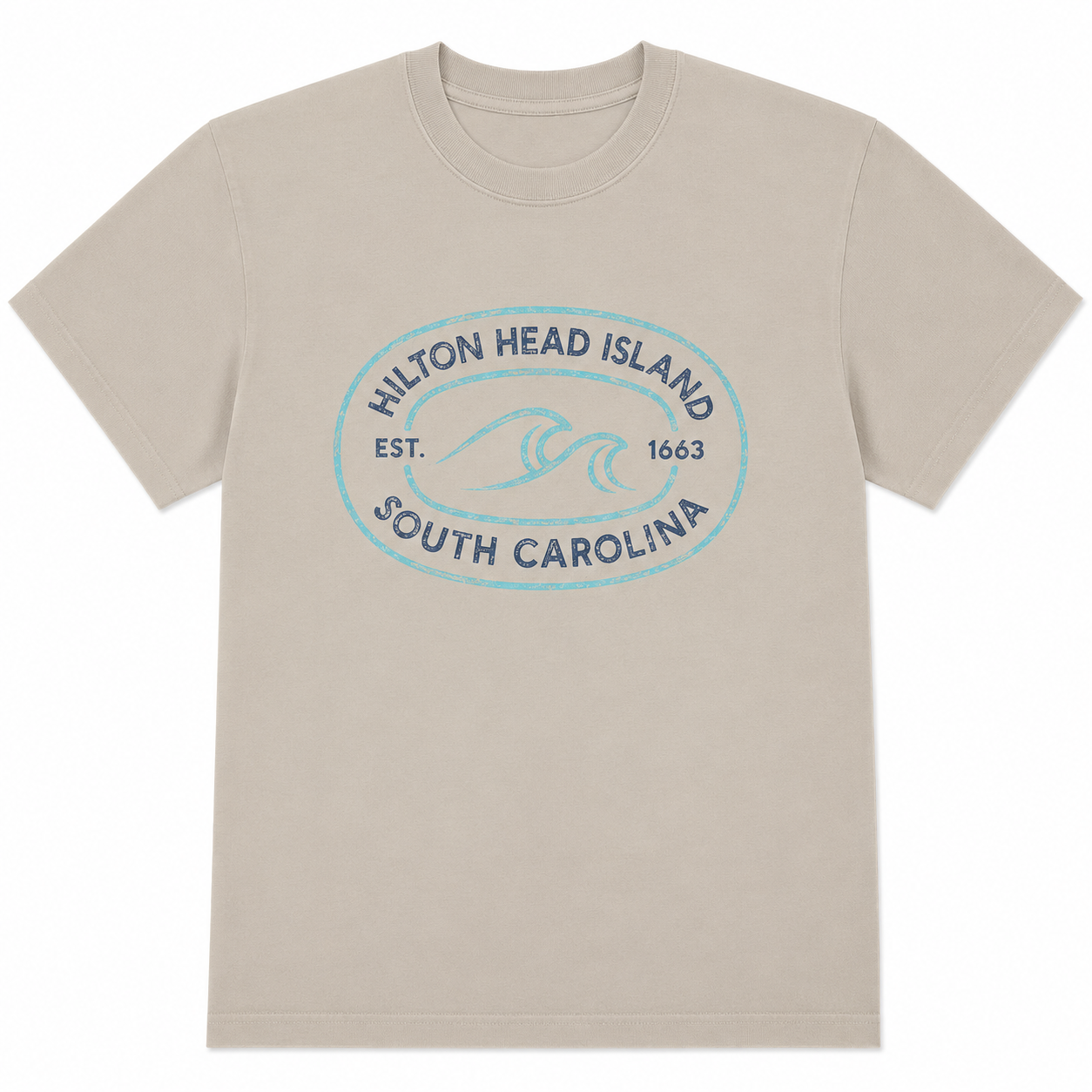 Hilton Head Dalhart Wave Boxy Cut T-Shirt